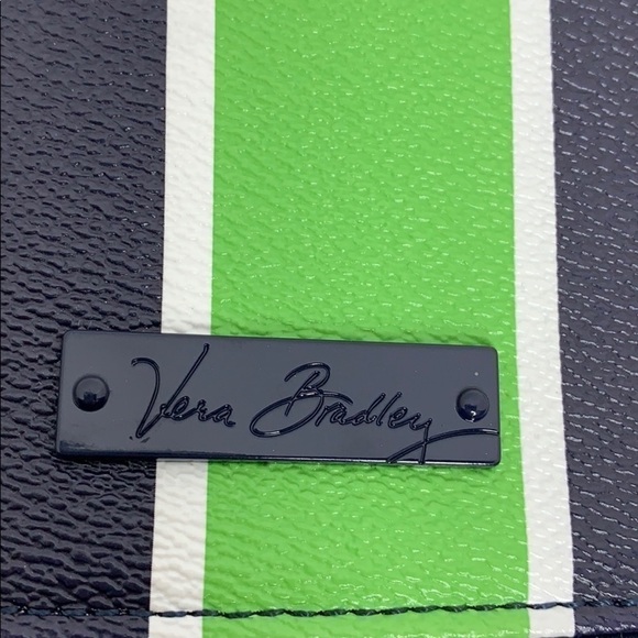 Vera Bradley Flap Crossbody Lucky Stripe  Green - Picture 6 of 8